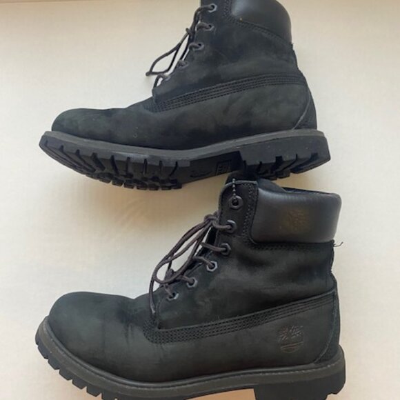 Timberland Black Leather Boots Size 7 8658A 200 Gram - Picture 10 of 11